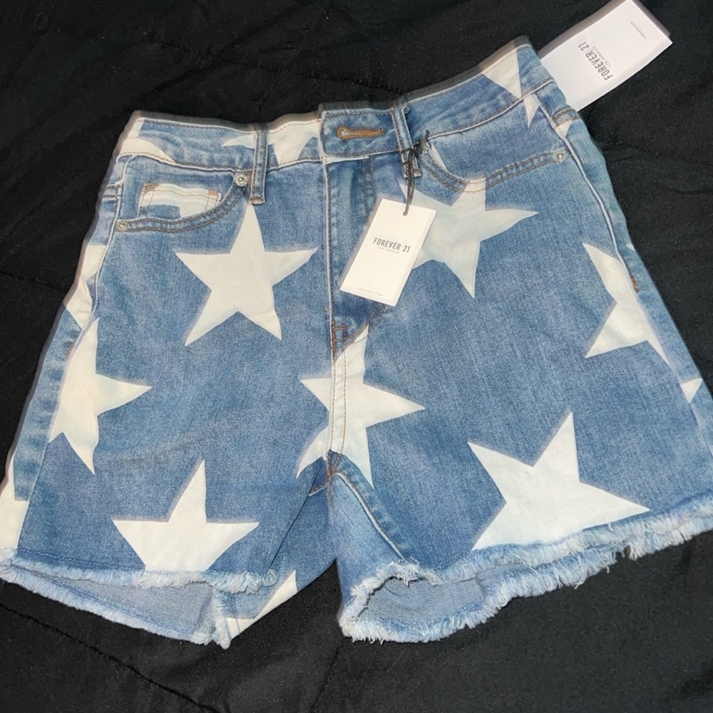Denim shorts